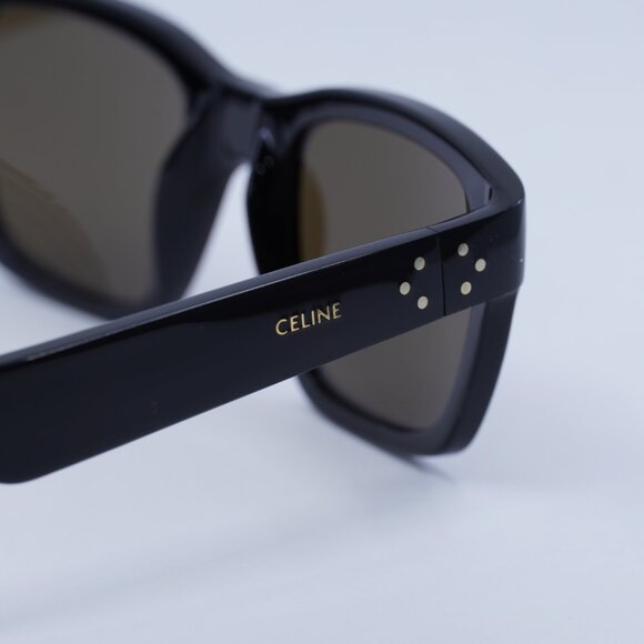 Celine CL40206I 01E Sunglasses Shiny Black Square Frame - Picture 5 of 10